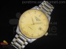 Master Automatic SS Gold Dial Diamond Markers on Bracelet A2824