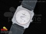 BR 03-92 Horolum Satin-polished Steel Gray Dial on Gray Leather Strap MIYOTA 9015 (Free Nylon Strap)