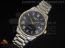 Master Automatic SS/YG Black Dial Roman Markers on Bracelet A2824