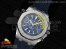 Royal Oak Offshore Diver Chronograph Blue JF 1:1 Best Edition on Blue Rubber Strap A3126 V2 (Free XS Strap)