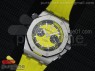 Royal Oak Offshore Diver Chronograph Yellow Noob Best Edition on Yellow Rubber Strap A3126