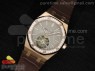 Royal Oak 41mm Tourbillon RG Gray Dial Diamonds Bezel on Brown Leather Strap