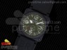 BR 03-92 PVD Green Dial on Black Rubber Strap MIYOTA 9015