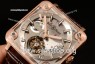 Bell & Ross BR X2 Tourbillon Manual Winding Rose Gold Case With Alligator Strap All Sapphire