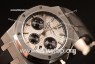 Royal Oak Chronograph White Dial With Blue Sub Dial Strap Swiss Valjoux 7750 26331ST.OO.1220ST.01
