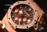 Royal Oak Chrono Rose Gold Case With Brown Dial 7750 Automatic Brown Leather 26331OR.OO.D821CR.01