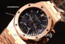 Royal Oak Chrono Full Rose Gold With Blue Dial 7750 Automatic