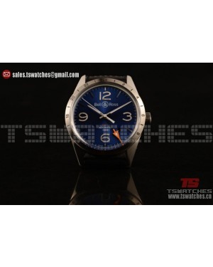 Bell&Ross Vintage BR 123 GMT 9015 Auto Blue Dial SS/RU