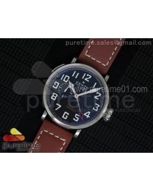 Pilot Type 20 GMT SS Black Dial on Red Leather Strap A23J